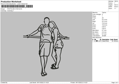 Photoline V104 Embroidery File 6 sizes