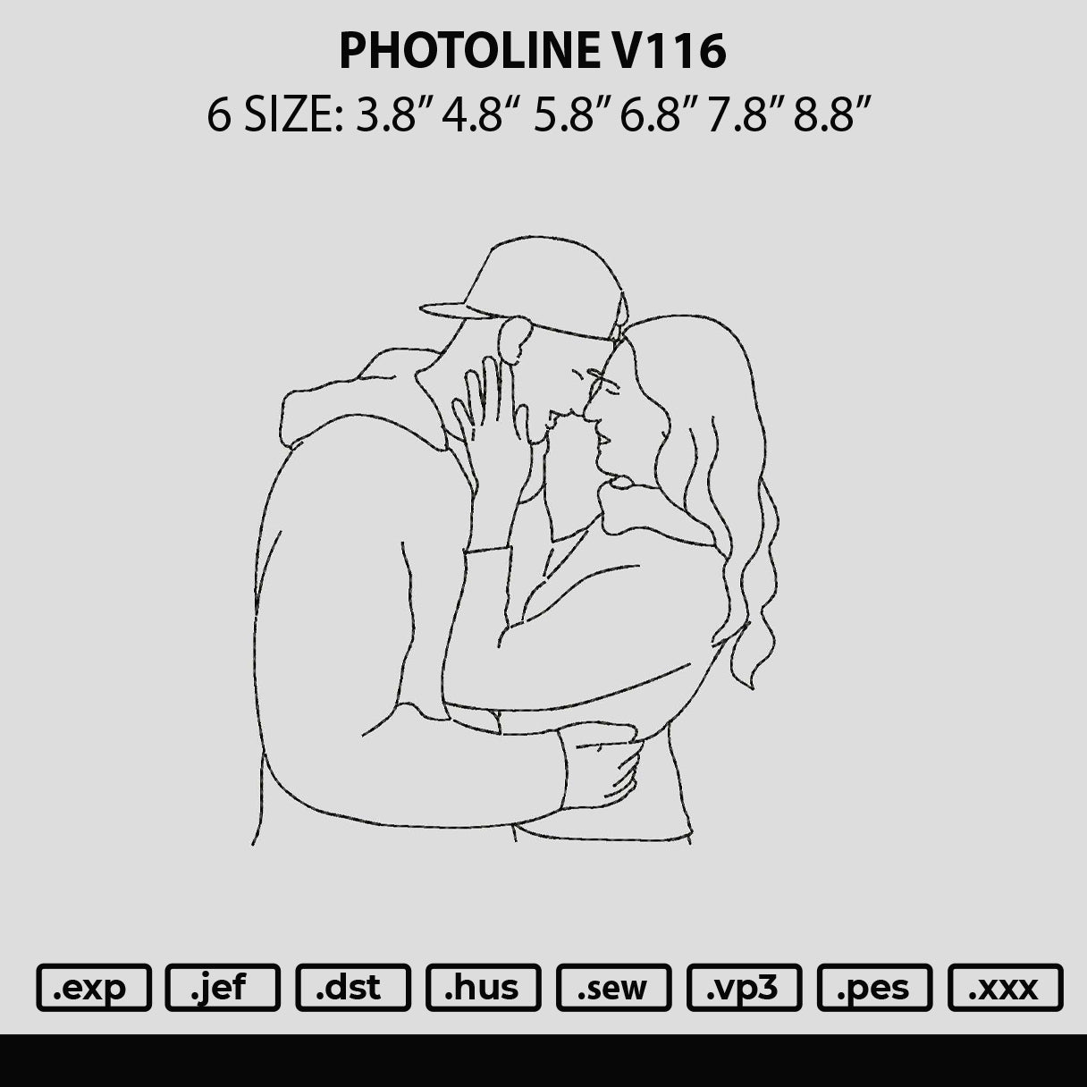 Photoline V116 Embroidery File 6 sizes