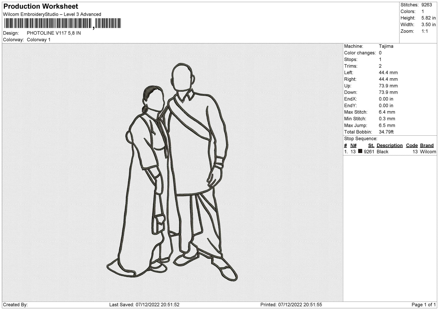 Photoline V117 Embroidery File 6 sizes