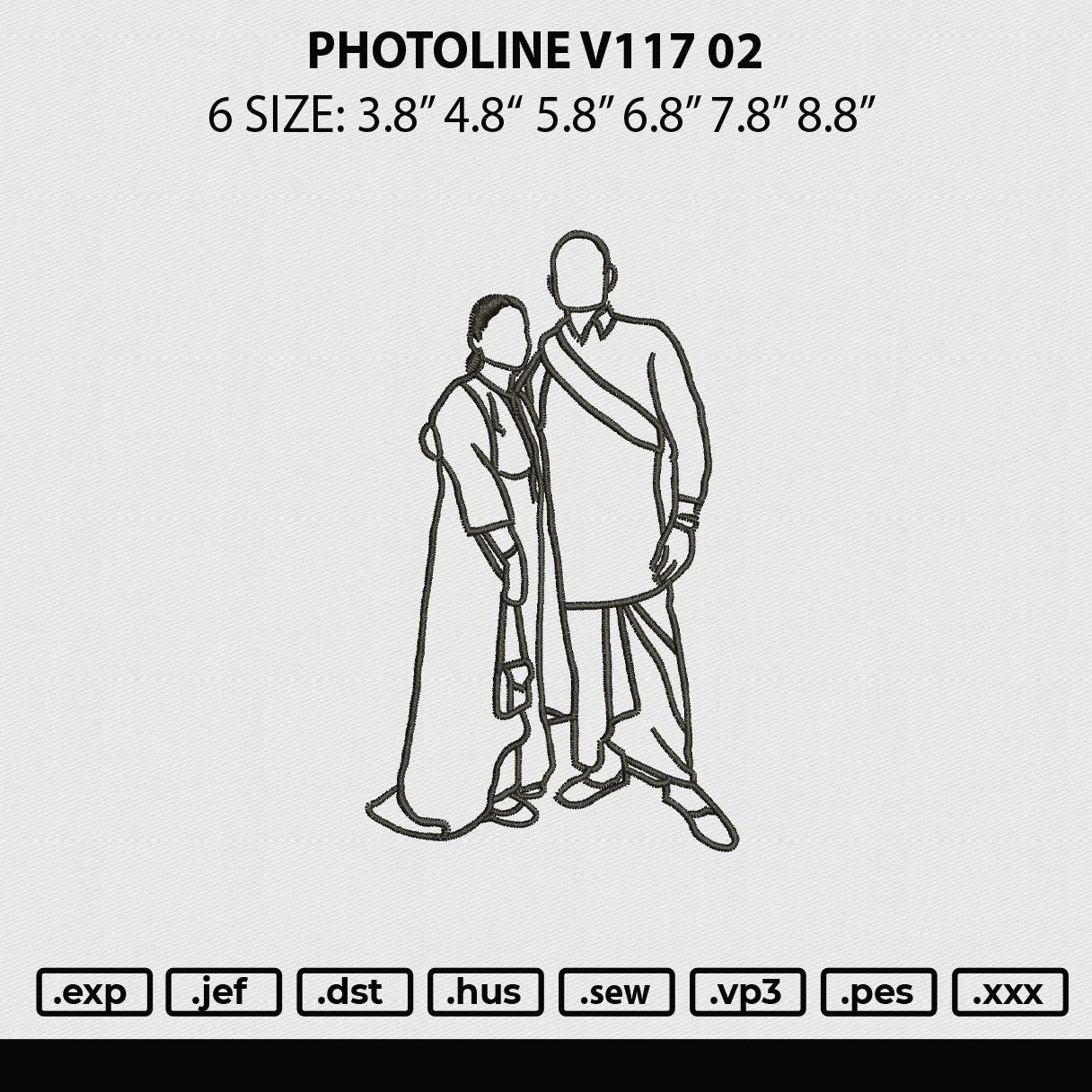 Photoline V117 Embroidery File 6 sizes