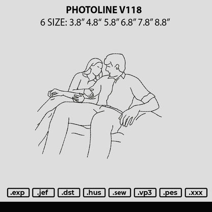 Photoline V118 Embroidery File 6 sizes