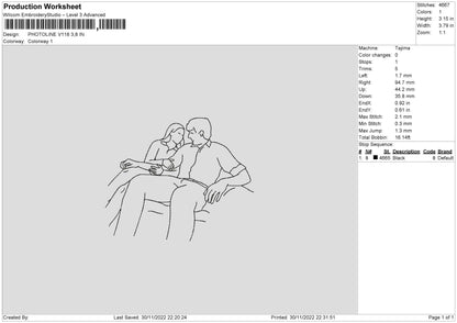 Photoline V118 Embroidery File 6 sizes