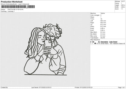 Photoline V118 02 Embroidery File 6 sizes