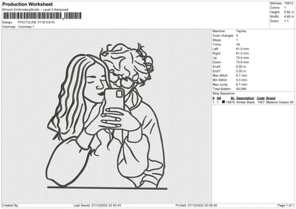 Photoline V118 02 Embroidery File 6 sizes
