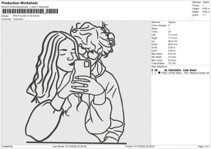 Photoline V118 02 Embroidery File 6 sizes