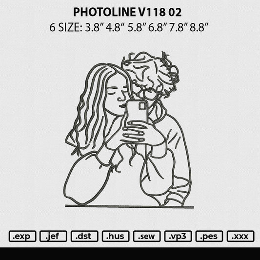 Photoline V118 02 Embroidery File 6 sizes