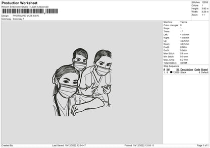 Photoline V123 002 Embroidery File 6 sizes