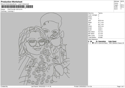 Photoline v25 Embroidery File 4 size