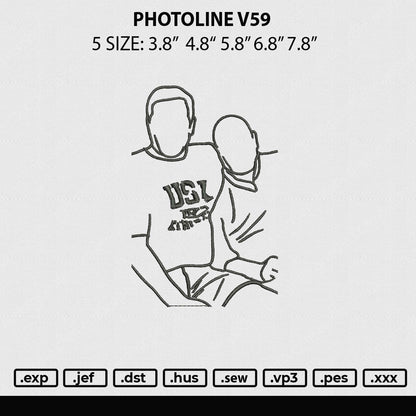 Photoline V59 Embroidery File 5 sizes