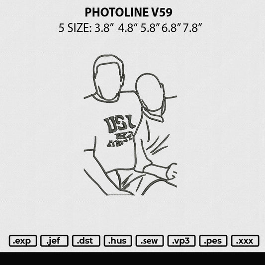 Photoline V59 Embroidery File 5 sizes
