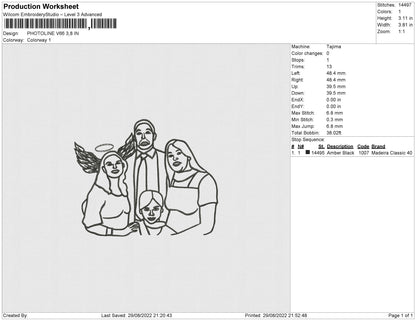 Photoline V66 Embroidery File 5 sizes