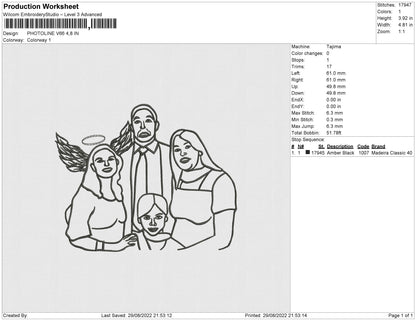Photoline V66 Embroidery File 5 sizes
