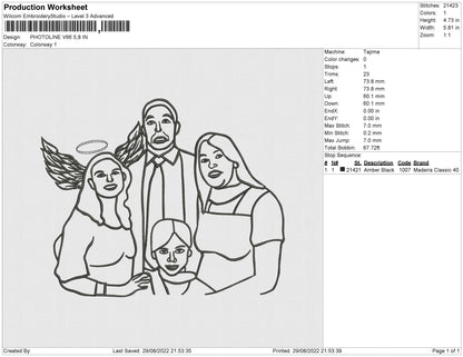 Photoline V66 Embroidery File 5 sizes