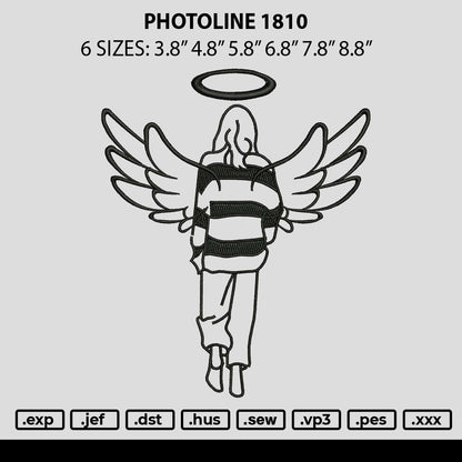Photoline 1810 Embroidery File 6 sizes