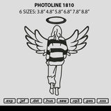 Photoline 1810 Embroidery File 6 sizes