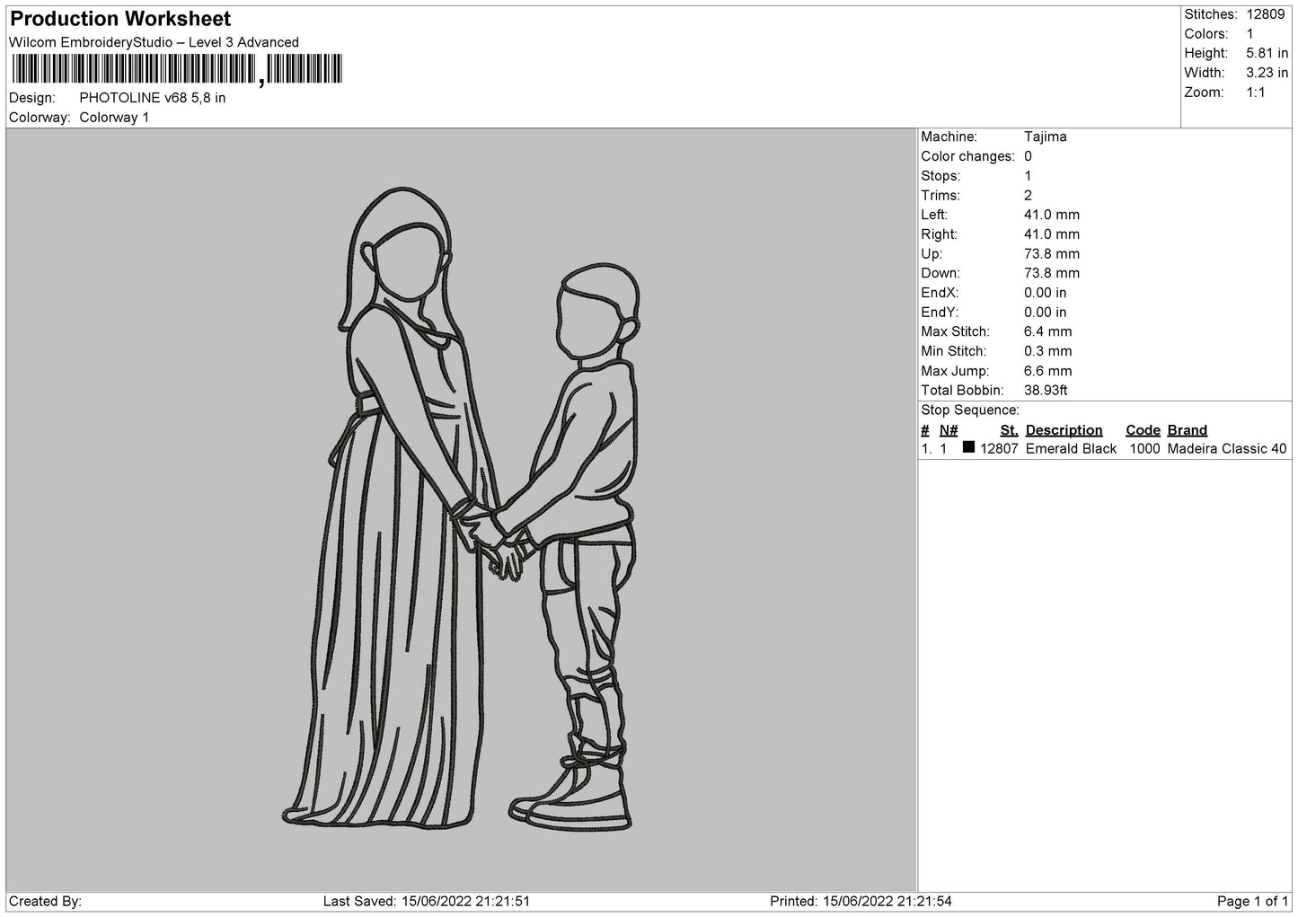Photoline V68 Embroidery File 4 size
