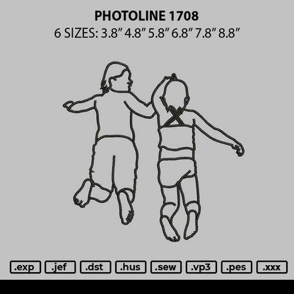 Photoline 1708 Embroidery File 6 sizes