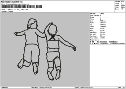 Photoline 1708 Embroidery File 6 sizes
