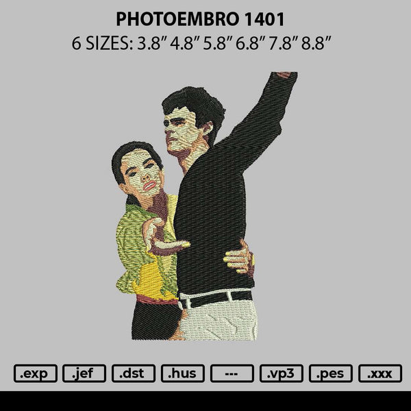 Photoembro 1401 Embroidery File 6 sizes