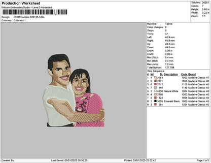 Photoembro 0201 Embroidery File 6 sizes