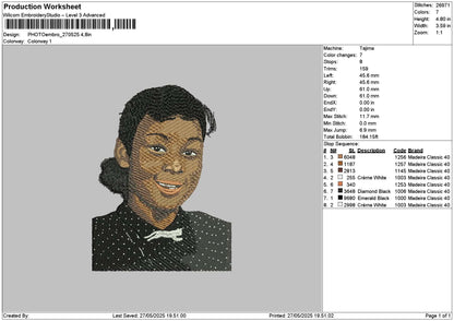 Photoembro 2705 Embroidery File 6 sizes