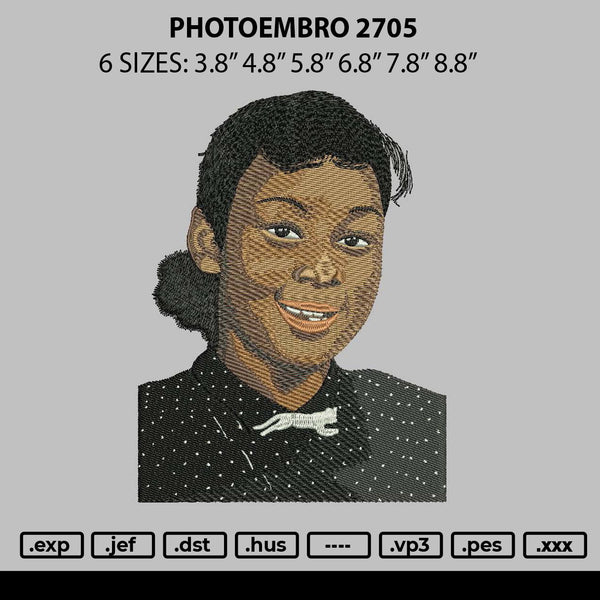 Photoembro 2705 Embroidery File 6 sizes