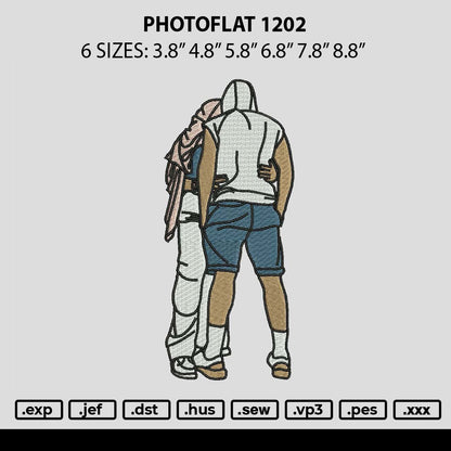 Photoflat 1202 Embroidery File 6 sizes