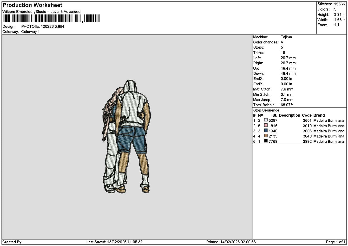 Photoflat 1202 Embroidery File 6 sizes