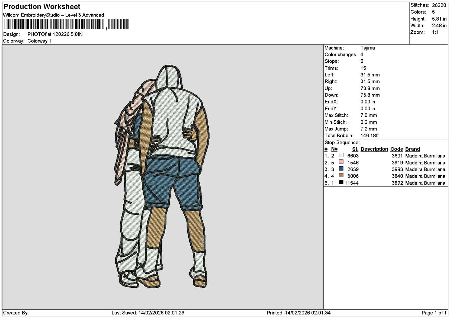 Photoflat 1202 Embroidery File 6 sizes