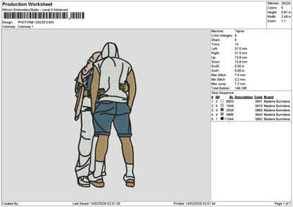 Photoflat 1202 Embroidery File 6 sizes
