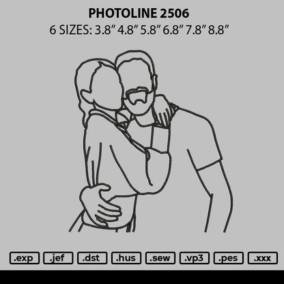 Photoflat 2506 Embroidery File 6 sizes