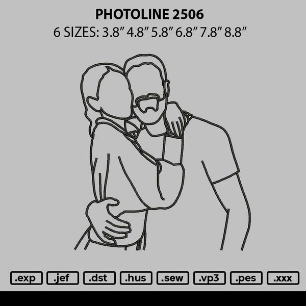 Photoflat 2506 Embroidery File 6 sizes