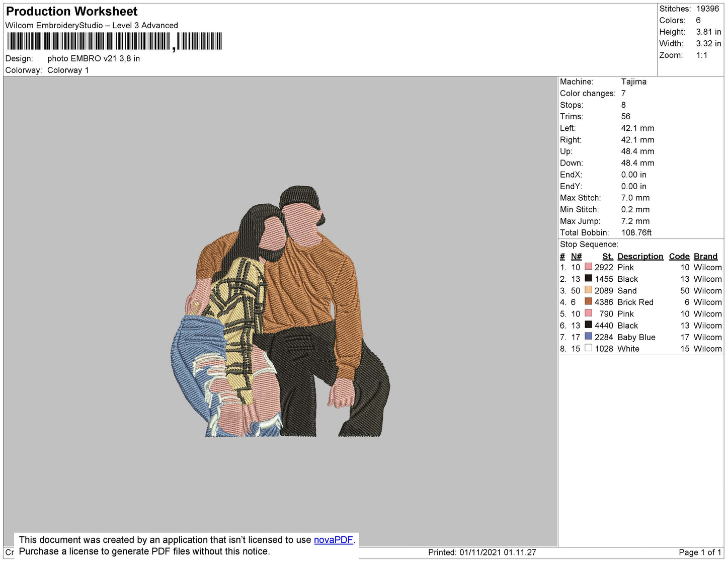 Photo Embro V21 Embroidery File 4 size