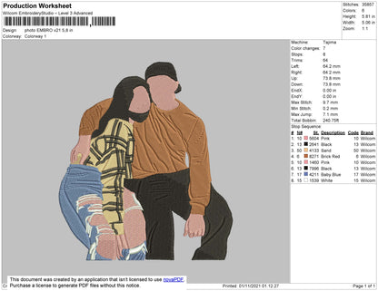 Photo Embro V21 Embroidery File 4 size