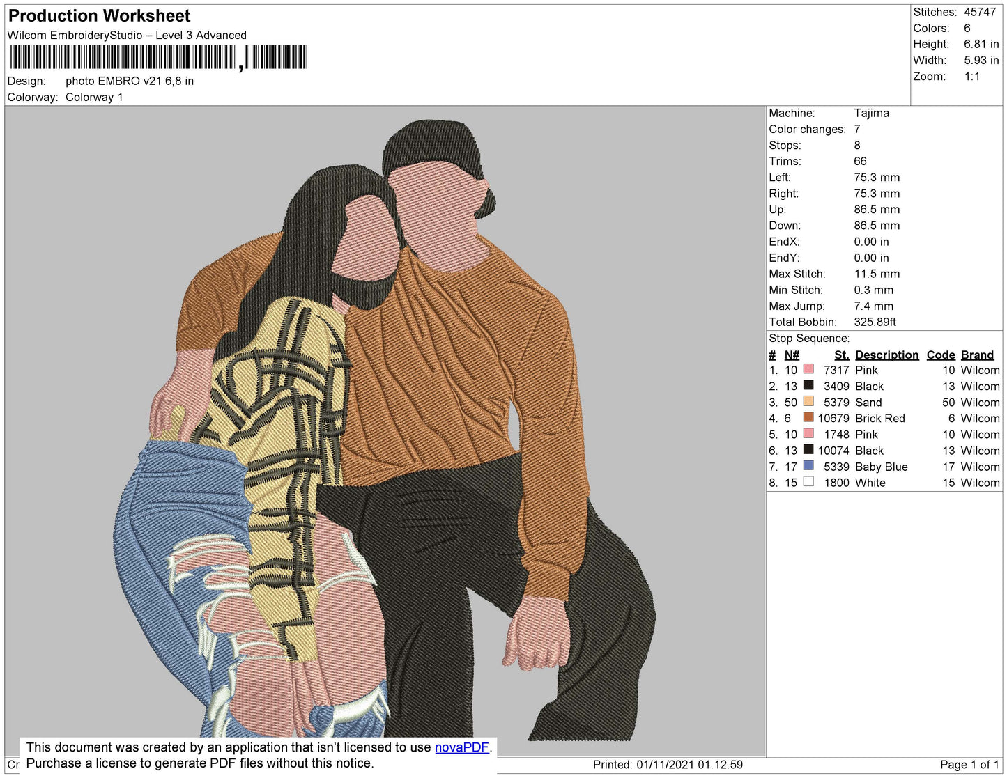 Photo Embro V21 Embroidery File 4 size