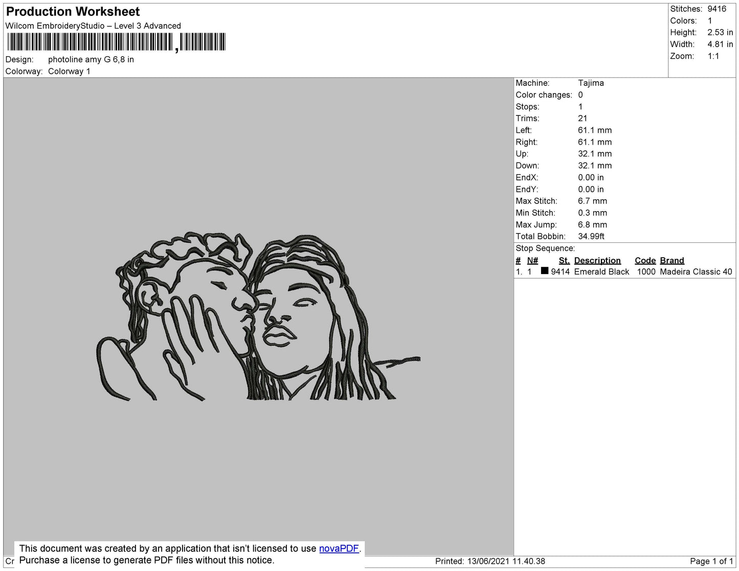 Photoline Amy G Embroidery File 4 size