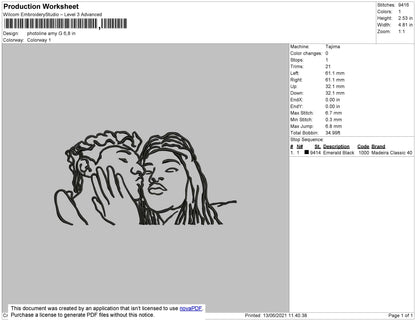 Photoline Amy G Embroidery File 4 size