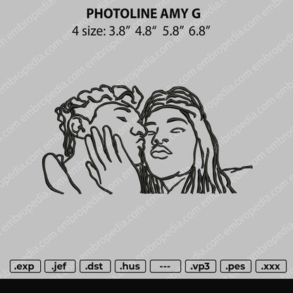 Photoline Amy G Embroidery File 4 size