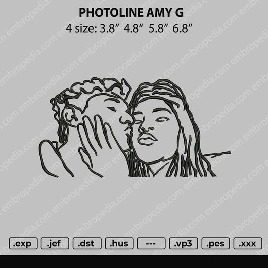 Photoline Amy G Embroidery File 4 size