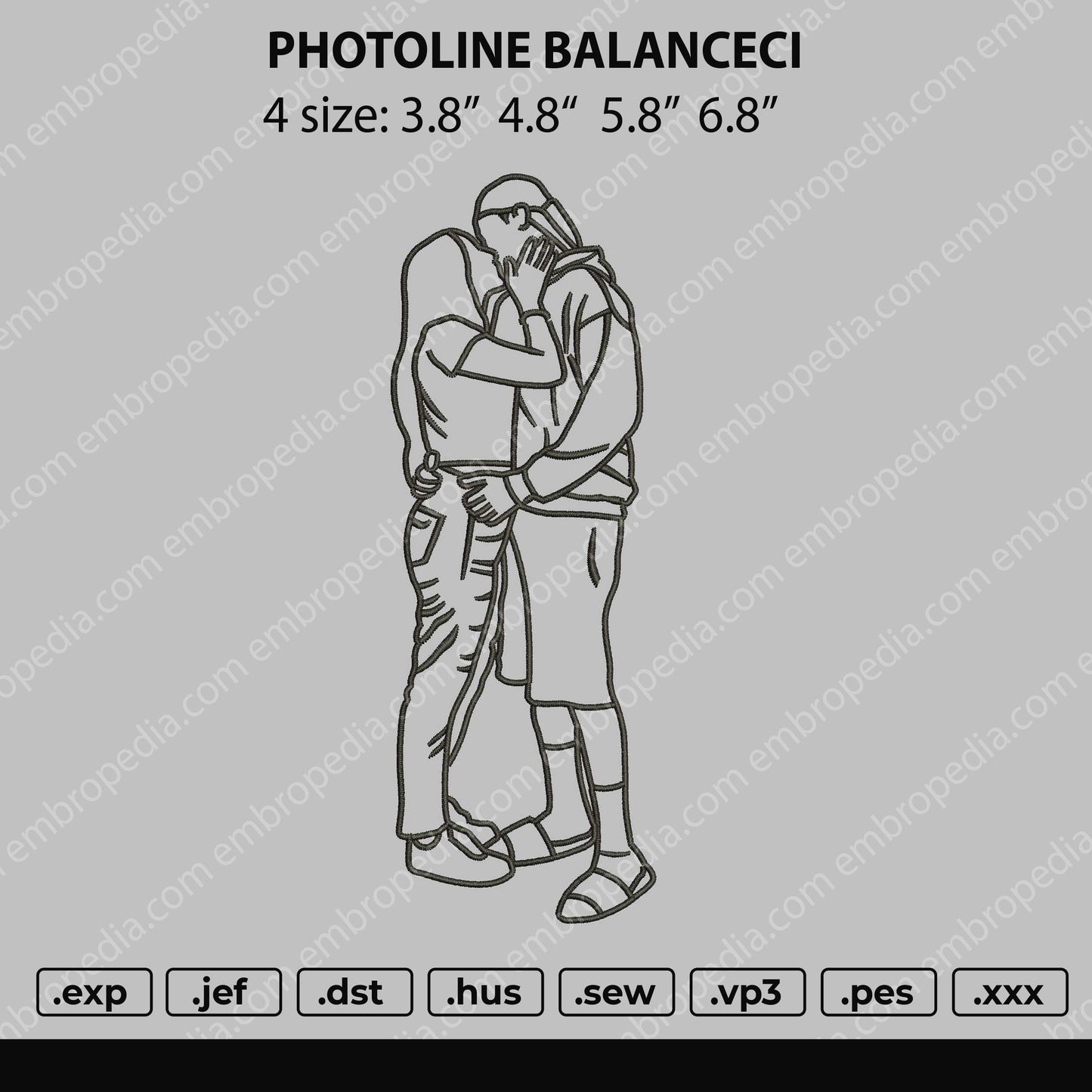 Photoline Balanceci Embroidery File 4 size