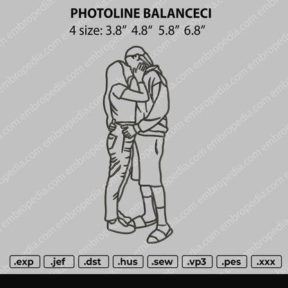 Photoline Balanceci Embroidery File 4 size
