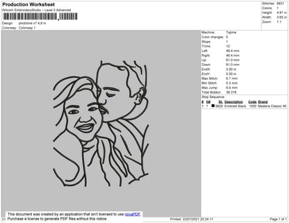 Photoline V7 Embroidery File 4 size