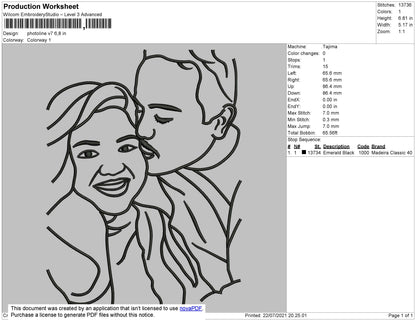 Photoline V7 Embroidery File 4 size