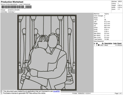 Photoline V9 Embroidery File 4 size