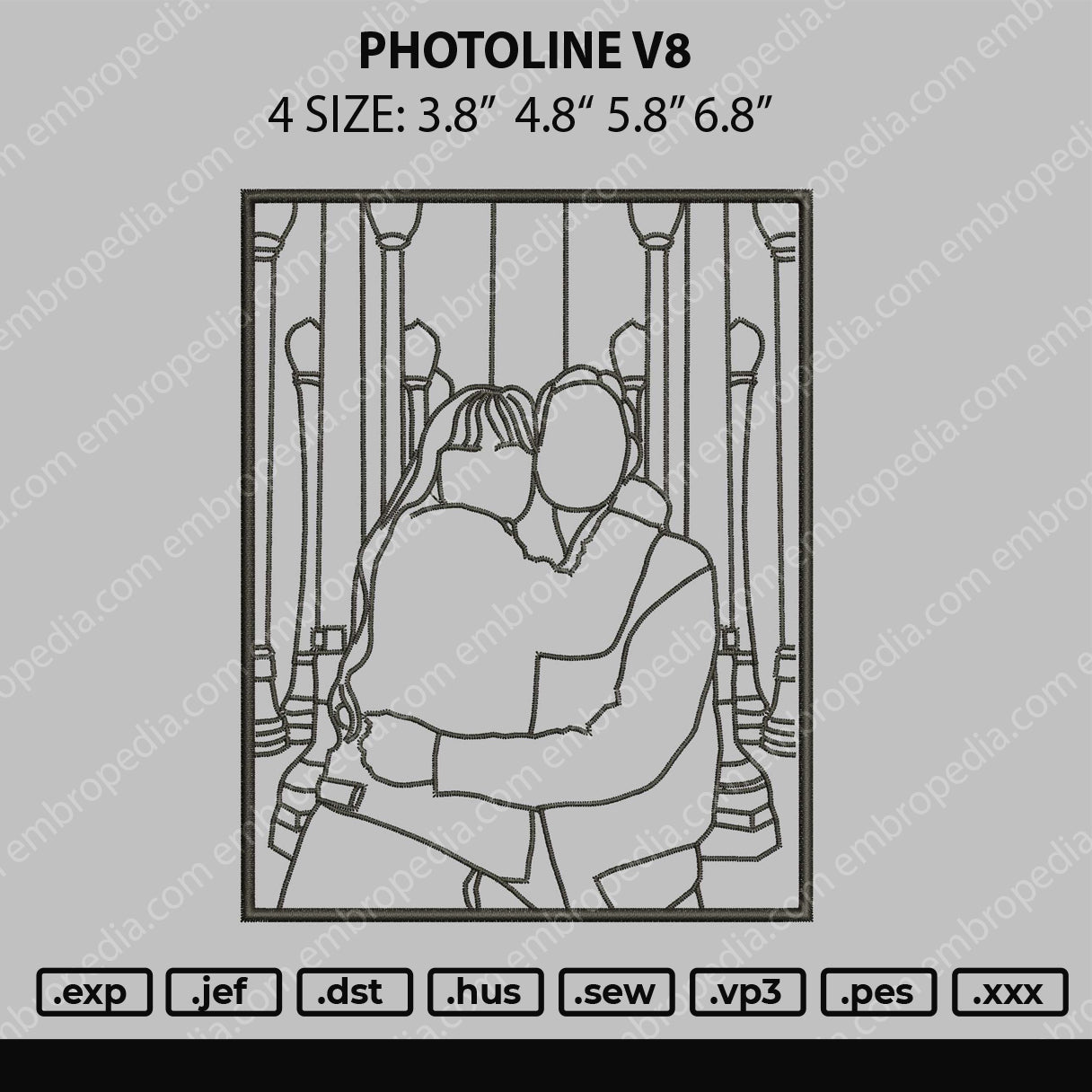 Photoline V9 Embroidery File 4 size