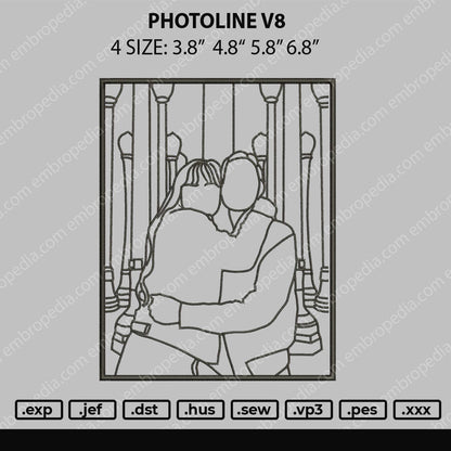 Photoline V9 Embroidery File 4 size