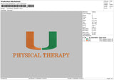 Physical Theraphy Embroidery File 4 size