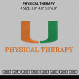 Physical Theraphy Embroidery File 4 size