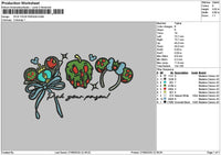Apple Melt Embroidery File 6 sizes