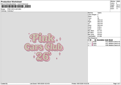 Pinktext 1601 Embroidery File 6 sizes